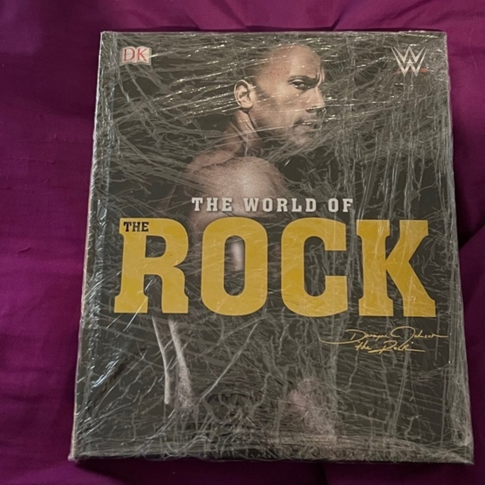 WWE The World of The Rock Hardcover Book | Brand New Collectible